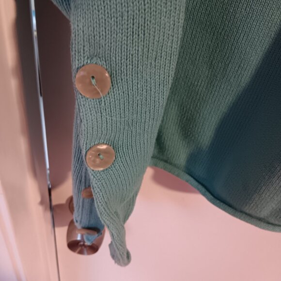 Silhouettes Women's Vintage Aqua Plus Size Sweater Tunic - Picture 4 of 7